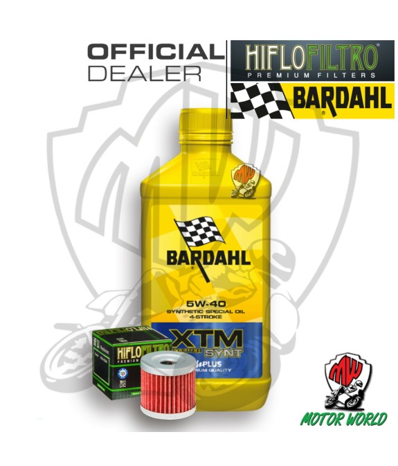 KIT TAGLIANDO 1 LITRO OLIO BARDAHL XTM 5W40 FILTRO Suzuki  AN 400 Burgman