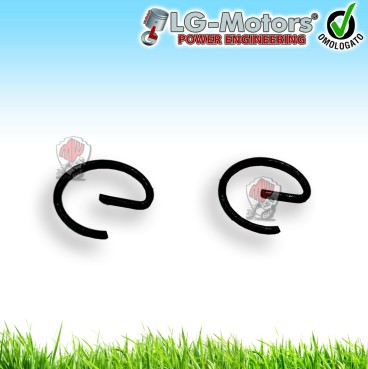 COPPIA FERMI ANELLI GANCI SEEGER SIGER PISTONE DECESPUGLIATORE 52 CC 2 CV 