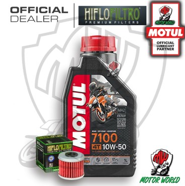 KIT TAGLIANDO 1 LT OLIO MOTUL 7100 10W50 FILTRO Polaris 325 Ranger ETX 2016