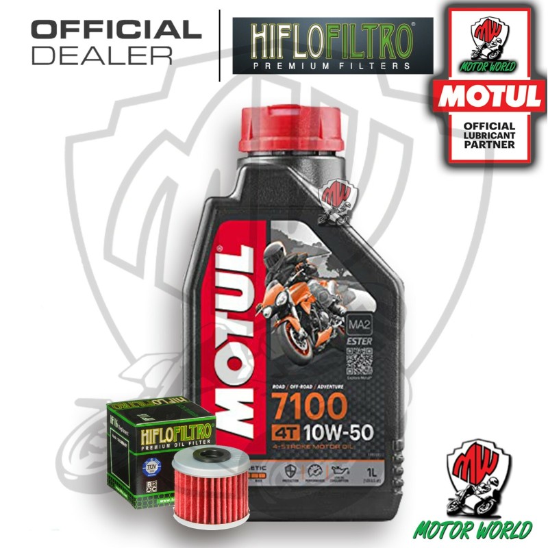 KIT TAGLIANDO 1 LT OLIO MOTUL 7100 10W50 FILTRO Polaris 325 Ranger ETX 2016