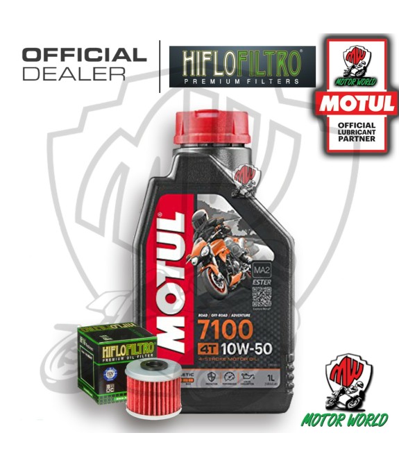 KIT TAGLIANDO 1 LT OLIO MOTUL 7100 10W50 FILTRO Polaris 325 Ranger ETX 2016