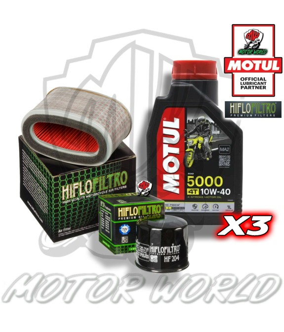 KIT TAGLIANDO 3 LT OLIO MOTUL 5000 10W40 FILTRI Honda VT 750 S 2011 2012 2013