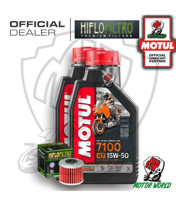 KIT TAGLIANDO 2 LT OLIO MOTUL 7100 15W50 FILTRO Polaris 325 Ranger ETX 2016