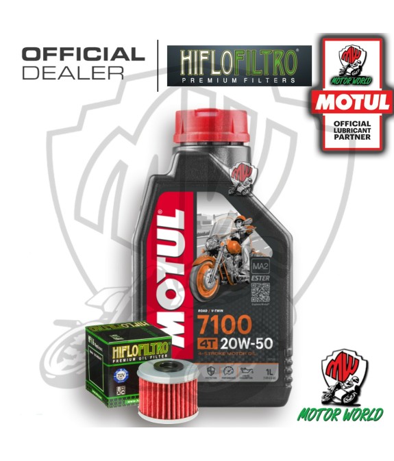 KIT TAGLIANDO 1 LT OLIO MOTUL 7100 20W50 FILTRO Polaris 325 Ranger ETX 2016