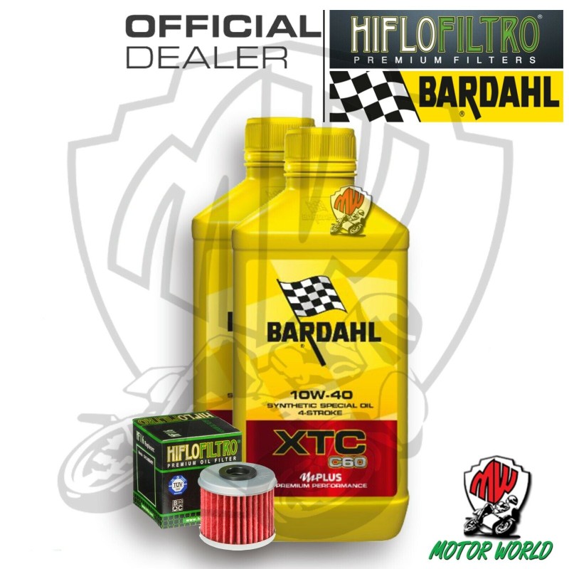 KIT TAGLIANDO 2 LT OLIO BARDAHL XTC C60 10W40 FILTRO Polaris 325 Ranger ETX 2016