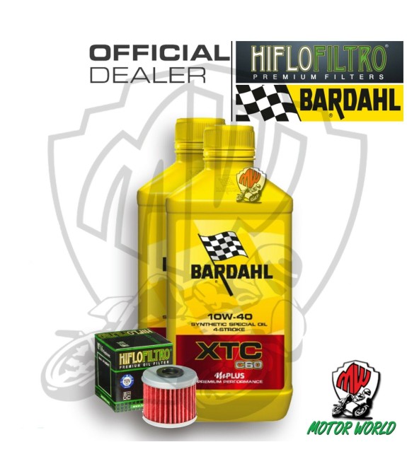 KIT TAGLIANDO 2 LT OLIO BARDAHL XTC C60 10W40 FILTRO Polaris 325 Ranger ETX 2016