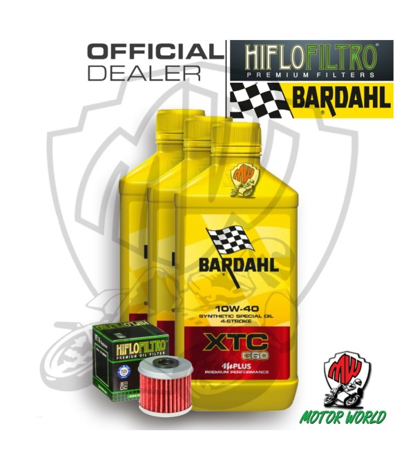 KIT TAGLIANDO 3 LT OLIO BARDAHL XTC C60 10W40 FILTRO Polaris 325 Ranger ETX 2016