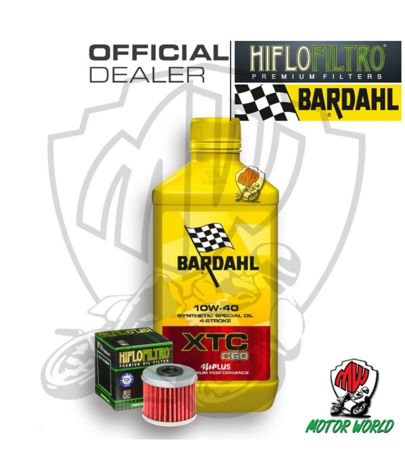 KIT TAGLIANDO 1 LT OLIO BARDAHL XTC C60 10W40 FILTRO Polaris 325 Ranger ETX 2016