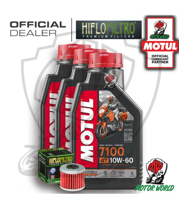 KIT TAGLIANDO 3 LITRI OLIO MOTUL 7100 10W60 FILTRO Polaris 325 Ranger ETX 2016