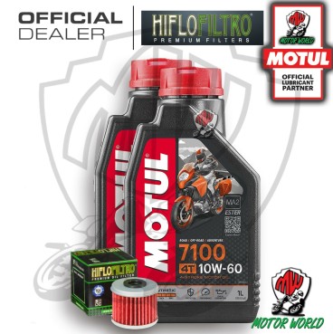 KIT TAGLIANDO 2 LT OLIO MOTUL 7100 10W60 FILTRO Polaris 325 Ranger ETX 2016 