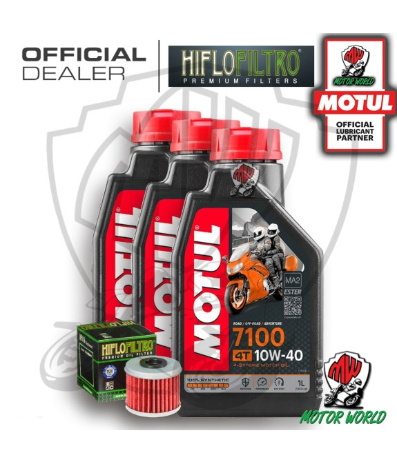 KIT TAGLIANDO 3 LT OLIO MOTUL 7100 10W40 FILTRO Honda CRF 450 XRL 2015 2016