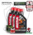 KIT TAGLIANDO 3 LT OLIO MOTUL 7100 10W40 FILTRO Honda CRF 450 XRL 2015 2016