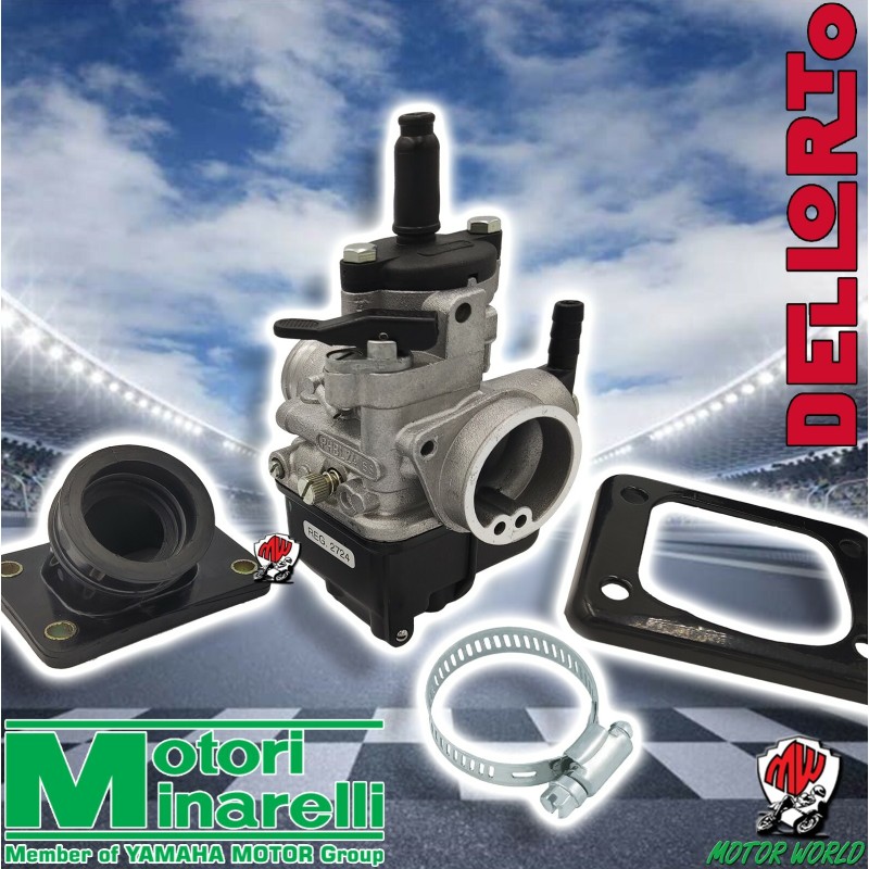 CARBURATORE DELL'ORTO PHBL 24 BS CON COLLETTORE MOTORI MINARELLI AM345 AM6