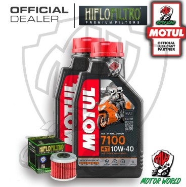 KIT TAGLIANDO 2 LT OLIO MOTUL 7100 10W40 FILTRO Honda CRF 450 XRL 2015 2016