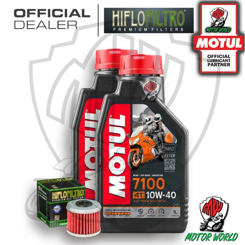 KIT TAGLIANDO 2 LT OLIO MOTUL 7100 10W40 FILTRO Honda CRF 450 XRL 2015 2016