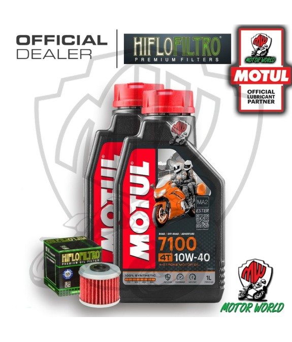 KIT TAGLIANDO 2 LT OLIO MOTUL 7100 10W40 FILTRO Honda CRF 450 XRL 2015 2016