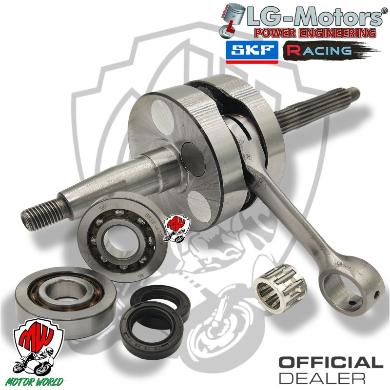 KIT ALBERO MOTORE + CUSCINETTI SKF E PARAOLI PIAGGIO  ZIP 50 SP H2O 