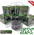 KIT 5 FILTRI FILTRO OLIO HIFLO HF204 Kawasaki ZX 600 ZZR 2005 2006