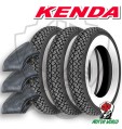KIT 3 GOMME COPERTONI KENDA FASCIA BIANCA 3 00 10 VESPA SPECIAL PK HP FL