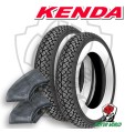 Coppia gomme pneumatici Kenda K333 3.00-10 50J + camere d'aria Vespa 50 Special