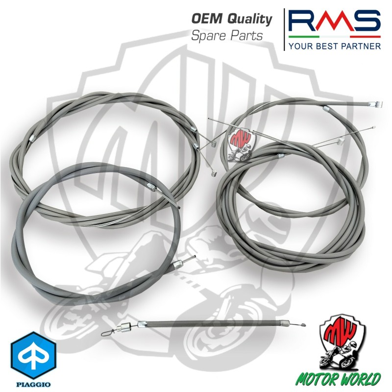 KIT 7 CAVI + GUAINE PIAGGIO VESPA 50 SPECIAL R L N ET3 50 125