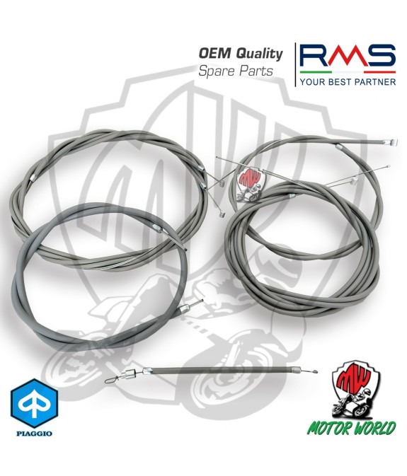 KIT 7 CAVI + GUAINE PIAGGIO VESPA 50 SPECIAL R L N ET3 50 125