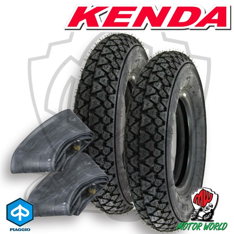 KIT 2 GOMME PNEUMATICI COPERTONI 3.00.10 VESPA 50 SPECIAL L R N HP ET3