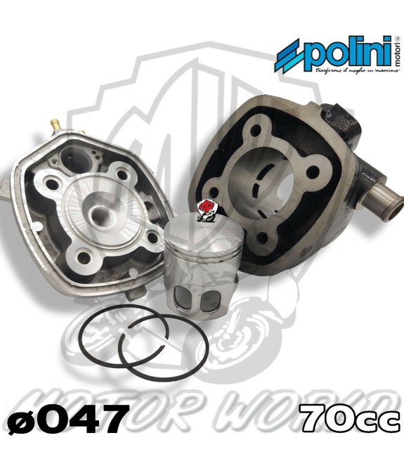 GRUPPO TERMICO POLINI 70 CC D.47 MINARELLI ORIZZONTALE YAMAHA AEROX R 50 2000