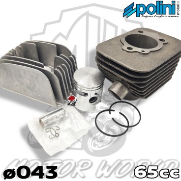 KIT CILINDRO CON TESTATA140.0065 POLINI D.43 SP12 Piaggio BRAVO ERRE 2