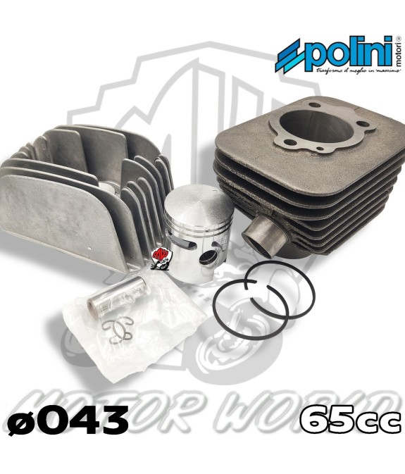 KIT CILINDRO CON TESTATA140.0065 POLINI D.43 SP12 Piaggio BRAVO ERRE 2