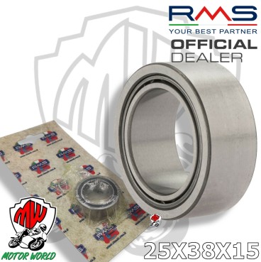 CUSCINETTO A RULLI 25x38x15 LATO VOLANO ALBERO MOTORE PIAGGIO VESPA PX 150 E 