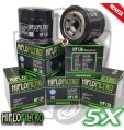 KIT 5 FILTRI FILTRO OLIO HIFLO HF138 Suzuki King Quad 750 AXi Power Steering SE