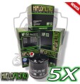 KIT 5 FILTRI FILTRO OLIO HIFLO HF153 Bimota 1198  VLX  2012 2013 2014