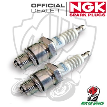 KIT 2 CANDELA SPARK PLUG NGK BR6HS PIAGGIO BRAVO 50 1986