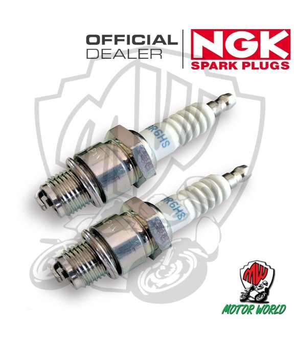 KIT 2 CANDELA SPARK PLUG NGK BR6HS PIAGGIO BRAVO 50 1986
