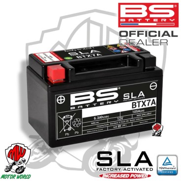 BATTERIA BS BATTERY SLA BTX7A SUZUKI AN 150 1996 1997 1998 1999 2000