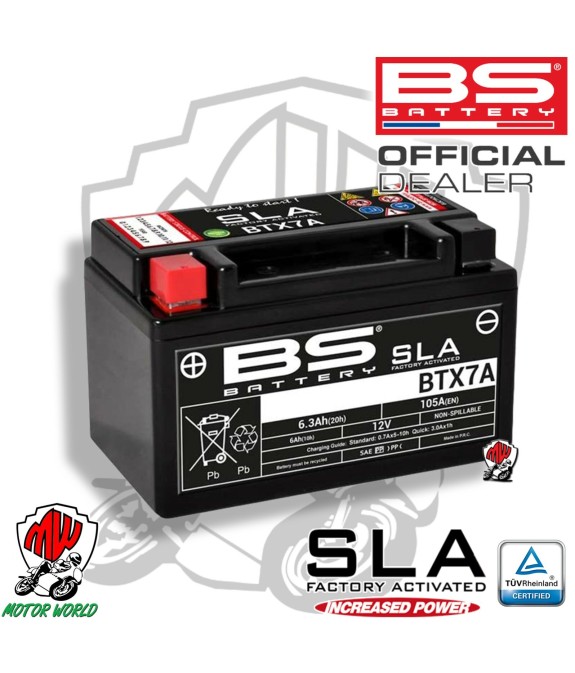 BATTERIA BS BATTERY SLA BTX7A SUZUKI AN 150 1996 1997 1998 1999 2000