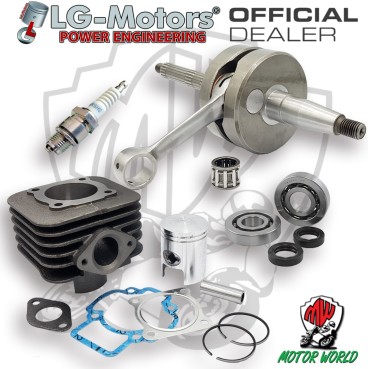 KIT POTENZIAMENTO CILINDRO ALBERO CANDELA 70cc ø47 PIAGGIO ZIP 2T 50 2008 2009