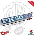 TARGHETTA COFANO LATERALE PIAGGIO VESPA PK 50 XL (FREGIO SCOCCA)