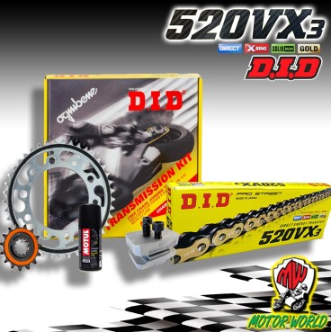 KIT TRASMISSIONE CATENA DID CORONA PIGNONE YAMAHA WR 250 X 2008 2009