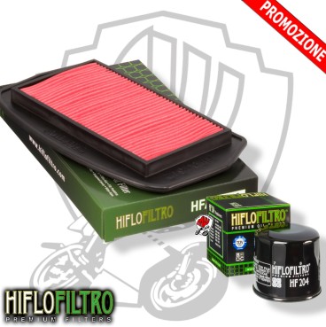 OFFERTA KIT FILTRO ARIA + FILTRO OLIO HIFLO Yamaha FZ6 2007 2008 2009 2010