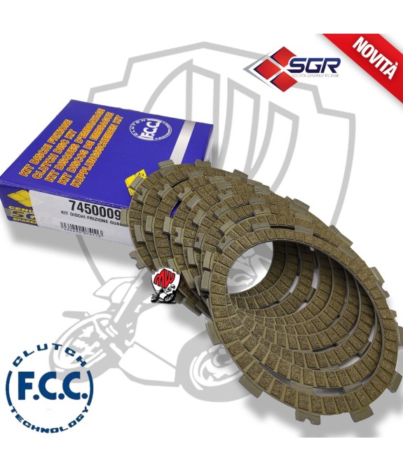 KIT DISCHI FRIZIONE IN SUGHERO FCC KAWASAKI KLZ Versys SE 1000 2018 2019 2020 