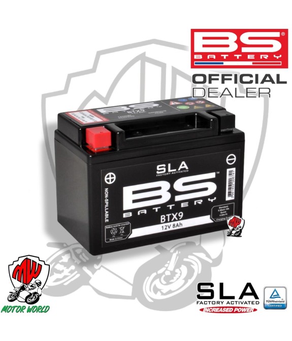 BATTERIA BTX9 BS BATTERY SLA ATTIVA PRONTA KTM EXC 620 LC4 COMPETITION 1998 1999