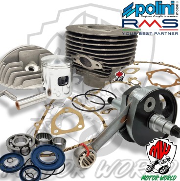 KIT MODIFICA MOTORE COMPLETA 130 ALBERO CONO 20 PIAGGIO VESPA APE 50 125