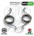 KIT COPPIA MOLLE PEDALINI POGGIAPIEDI ORIGINALE OEM KAWASAKI ZZR 250 1996 1998