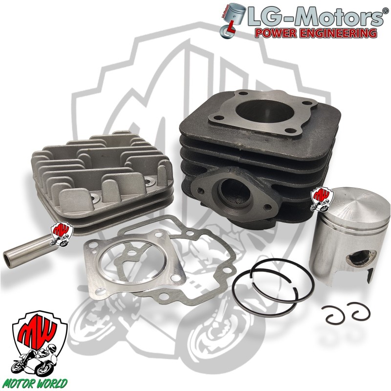GRUPPO TERMICO CILINDRO COMPLETO TESTATA TIPO ORIGINALE DERBI BULLET 50 2T 2003