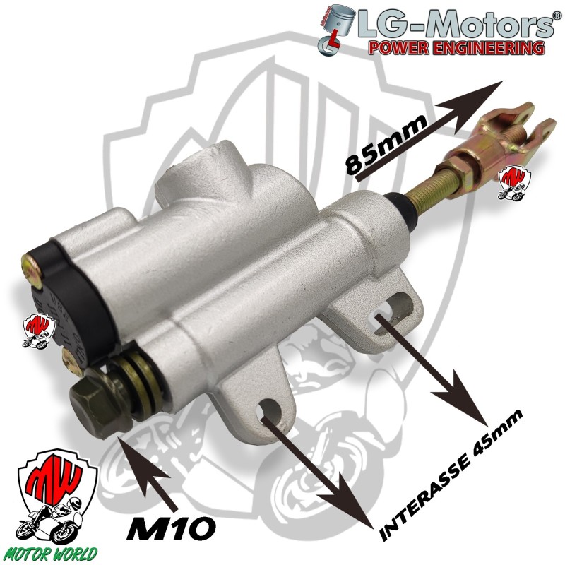 POMPA FRENO POSTERIORE MINICROSS REPLICA KTM LEM MORINI ATV QUAD PIT BIKE LUNGA