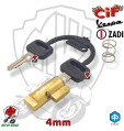 PIAGGIO SERRATURA BLOCCASTERZO guida 4mm VESPA ERRE2 CIAO SI 120328 MOD. CORTO