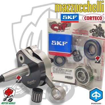 ALBERO MOTORE MAZZUCCHELLI VESPA 50 APE MODIFICA A 125 130 CC CONO 20 CORSA 51