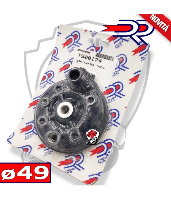 TESTA TESTATA PER CILINDRO DR MODIFICA ø49 - 75cc AM6 YAMAHA TZR 50 2T LC